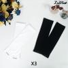 Luwint Kids Compression Arm Sleeves 6 Pairs, Youth Athletic Sleeves for Basketball Football Running, Sun Protection Arm Covers for Boys Girls 6-12 Years, 3 Black & 3 White view 2
