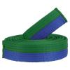 PATIKIL Taekwondo Colored Ranking Belt, 1.6" x9.2Ft 2.8M Polyester Martial Arts Judo Karate Belt for Coach Teaching Practice, Green-Blue view 1