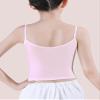 Happy Cherry Little Girls Undershirts Size 7-8 with Shelf Bra Teens Training Sport Bralette Kids Crop Tank Tops view 4