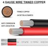 4 Gauge Marine Wire,4 AWG 20ft Duplex Marine Grade Wire Tinned Copper Heavy Duty Sheathed Cable for Boat/Automotive/RV/Camper/Trailer view 2
