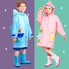 NineFit Basics Rain Poncho Kids,Toddler Poncho with Hood,Waterpoo Rain Jacket Coat,3D Cartoon Children Rainwear for (Pink, 7-8 Years) view 4
