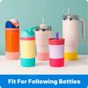 Bluwing Silicone Boot for Owala Kids Water Bottle 14/16 oz, Anti-Slip Protective Sleeve for Owala Kids Tumbler 12OZ, Stanley Cup 20-40oz(Yellow) view 4