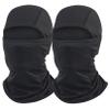 Black Balaclava Ski Mask for Men 2 Pack Full Face Mask Shiesty Ski Mask Women Motorcycle Summer Face Cover Sun Protection Football view 1