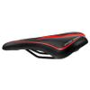 WHAMVOX 1pc Practical Mountain Bike Saddle Shockproof Cushion for Comfort Lightweight Design Suitable for Road Mountain Racing Black-red view 1