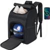 Ciihars Bowling Backpack, Single Bowling Ball Bag with Shoe Bag Up to Size 16 & Protective Foam Padded, Accessories Gifts, Bag with Padded Ball Holder(BLACK)