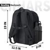Ciihars Bowling Backpack, Single Bowling Ball Bag with Shoe Bag Up to Size 16 & Protective Foam Padded, Accessories Gifts, Bag with Padded Ball Holder(BLACK) view 3