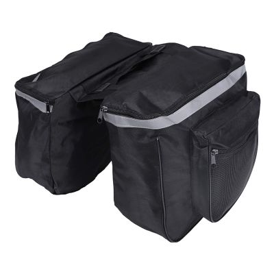 BTSEURY Double Side Bike Rack Bag,25L Waterproof Mountain Road Bike Rack Rear Seat Tail Carrier Trunk Double Pannier Bag