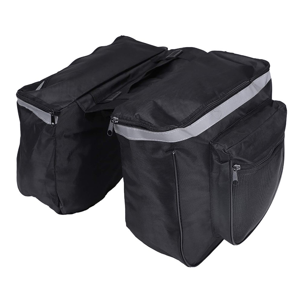 BTSEURY Double Side Bike Rack Bag,25L Waterproof Mountain Road Bike Rack Rear Seat Tail Carrier Trunk Double Pannier Bag