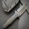 Sitivien ST13 Fixed Blade Knife K110 Black Stonewashed Steel Blade G10 Handle Full Tang Survival Knife for Outdoor EDC Camping Hunting Fishing(Black) view 3