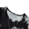 Beezizac Boys Pajamas, Black Tie-Dye Short-Sleeve 2-Piece PJs, Size 6 view 2