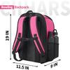 Ciihars Bowling Backpack, Single Bowling Ball Bag with Shoe Bag Up to Size 16 & Protective Foam Padded, Accessories Gifts, Bag with Padded Ball Holder(HOT PINK) view 3