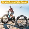 2 Pack 20 x 4.0 Fat Tire Tube Schrader Valve, Puncture Proof Bike Tubes for 20 x 4 Bicycle Tire, Butyl Rubber Inner Tube for EBike/Electric Bike/Mountain Bike view 2