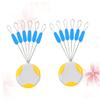 WHAMVOX 20pcs Set of Silicone Fishing Beads Buoy Sea Fishing Accessories Nightlight Buoy Fishing Line Stopper for Deep Drop Rigs and Night Fishing Random Color view 1