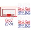 MIDELONG 4 Pcs Mini Basketball Nets, Small Basketball Hoop Net 8 Loops Basketball Nets Replacement for 8"-10.25" Basketball Rims Little Basket Ball Net for Room Indoor Outdoor view 1