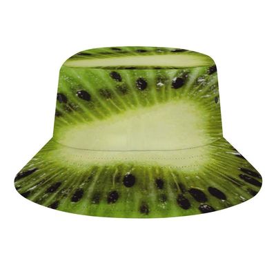 Fruits Kiwi Bucket Hat for Men Women Funny Food Summer Beach Fishing Packable Outdoor Sun Fisherman Hat Fashion Retro