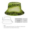 Fruits Kiwi Bucket Hat for Men Women Funny Food Summer Beach Fishing Packable Outdoor Sun Fisherman Hat Fashion Retro view 2
