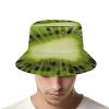 Fruits Kiwi Bucket Hat for Men Women Funny Food Summer Beach Fishing Packable Outdoor Sun Fisherman Hat Fashion Retro view 4