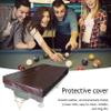 MOUNW Pool Table Dust Cover, Heavy Duty Snooker/Billiard Pool Table Cover, Leather Pool Table Cover, Durable Anti-UV Dustproof Waterproof, 230 * 129 * 17cm, Brown view 2