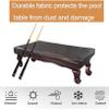MOUNW Pool Table Dust Cover, Heavy Duty Snooker/Billiard Pool Table Cover, Leather Pool Table Cover, Durable Anti-UV Dustproof Waterproof, 230 * 129 * 17cm, Brown view 4
