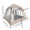 Camping Tent, Compact Portable Pop Up Tent, Family Tent with Carry Bag, Quad Side Wind 2 Doors + 4 Screens for Camping, Parking, Picnic, Outdoor Gear ( Size : 82.6x82.6x55.1 inches/210x210x140 cm ) view 2