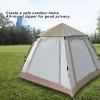 Camping Tent, Compact Portable Pop Up Tent, Family Tent with Carry Bag, Quad Side Wind 2 Doors + 4 Screens for Camping, Parking, Picnic, Outdoor Gear ( Size : 82.6x82.6x55.1 inches/210x210x140 cm ) view 3