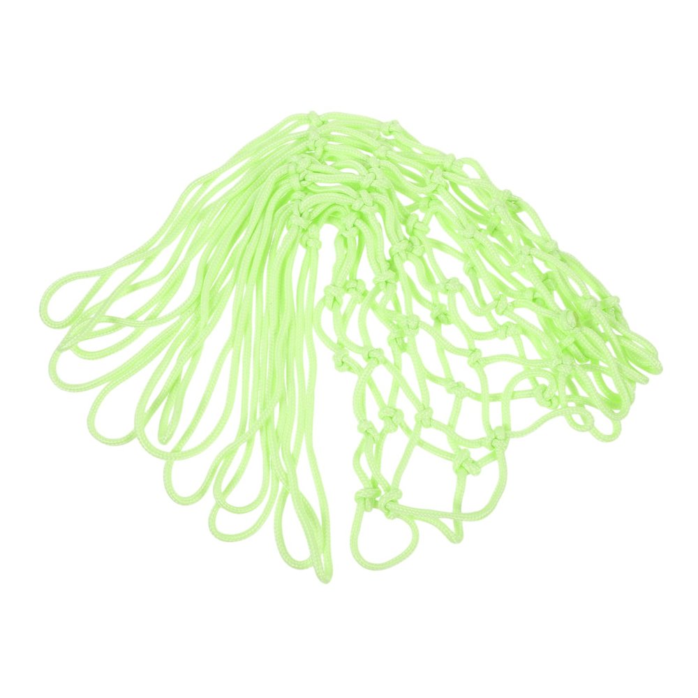 Yardwe Sturdy Basketball Net Replacement for Outdoor Hoops Wear-Resistant Design for Schools and Recreation Green Glow Effect