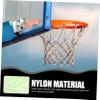 Yardwe Sturdy Basketball Net Replacement for Outdoor Hoops Wear-Resistant Design for Schools and Recreation Green Glow Effect view 2