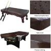 MOUNW Snooker Pool Table Cover, 8FT Billiard Table Cover Full Protection Water Resistant Patio Furniture Covers Heavy Duty Patio Table Cover UV Resistant Covers with Drawstring view 3