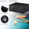 MOUNW Pool Table Cover Hard Top,7 8 9 Ft 420D Oxford Cloth Billiard Table Covers Heavy Duty Waterproof Fitted Pool Table Cover Fabric Durable Uv Protection Dust Storage Cover,Silver-9ft:113x61x32in view 3