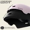 OutdoorMaster Skateboard Cycling Helmet - Two Removable Liners Ventilation Multi-Sport Scooter Roller Skate Inline Skating Rollerblading for Kids, Youth & Adults view 2