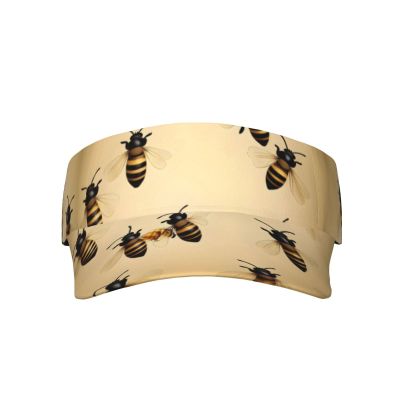 Honey Bee Adult Sunscreen Visor Cap,Open Top Hat for Women and Men,Cute Hat,Funny Cap,Outdoor Hat