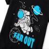 Beezizac Boys Pajamas Black & Blue Astronaut 2-Piece Short Set Soft PJ Summer Jammies Kid Size 10 view 3