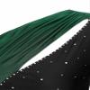 JEATHA Women Latin Salsa Samba Dance Dress Long Sleeves Asymmetric Tassel Fringed Ballroom Dancewear Green XX-Large view 4