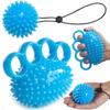 Finger Exerciser Training Ball Hand Grip Strengthener Trainer Squeeze Balls, Finger and Wrist Physical Therapy for Elderly Stroke Recovery, Anxiety Stress Relief, Arthritis, Carpal Tunnel, Massage view 1