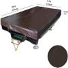 MOUNW 7FT/8FT Heavy Duty Leatherette Billiard Pool Table Cover, Water Furniture Cover Billiards Pection Furniture Cover, Billiard, Snooker & Pool Table Covers, Brown view 2