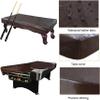 MOUNW 7FT/8FT Heavy Duty Leatherette Billiard Pool Table Cover, Water Furniture Cover Billiards Pection Furniture Cover, Billiard, Snooker & Pool Table Covers, Brown view 4