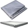 MOUNW 12FT Snooker Billiard Pool Table Maintaining Water-Proof Silver Color PVC Cloth Cover Tool (Color : Silver, Size : 8ft) view 1
