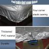 MOUNW 12FT Snooker Billiard Pool Table Maintaining Water-Proof Silver Color PVC Cloth Cover Tool (Color : Silver, Size : 8ft) view 4
