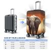 Travel Luggage Cover Suitcase Cover Suitcase Protector Cute Wild Elephant Luggage Covers Washable Baggage Cover Elastic Anti-Scratch Suitcase Case Protector for Adult Personalized Suitcase Covers view 2