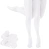 Buauty 2 Pairs Ballet Tights for Girls, Dance leotard for girls tights,Perfect for Girls' Dance Classes (Toddler/kid), 8-10 Years, 2pcs White view 1