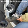 LSDWL Waterproof Shoe Covers 2 Pairs, Non-Slip Reusable for Rain - Black, L view 4