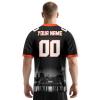 City Custom Football Jersey Personalized Printed/Stitched Black Orange Shirt City Night Team Name Number Gift for Men Women Youth Football Fans S-5XL view 4