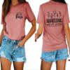 Floral Paraprofessional T Shirts for Women Cute Flowers Graphic Letter Printed Summer Tees Teacher Gift Tops view 1