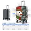 Travel Luggage Cover Suitcase Cover Suitcase Protector Smile Gaze Snowman Luggage Covers Washable Baggage Cover Elastic Anti-Scratch Suitcase Case Protector for Adult Personalized Suitcase Covers view 2