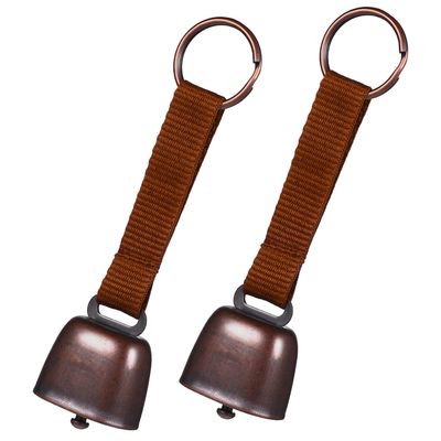 Balacoo 2pcs Hiking Bear Bell Horse Sheep Bell Bells Cattle Goat Outdoor Bear Bell Bear Bell Outdoor Hiking Bell Cowbell Cattle Farm Bell Bear Hanging Bell Brass Bell Pet Iron, Medium