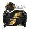 LZQPOEAS Travel Luggage Cover Suitcase Cover Suitcase Protector Gold Lips Luggage Washable Baggage Cover Elastic Anti-Scratch Suitcase Case Protector for Adult Personalized Suitcase view 3