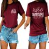 Floral Paraprofessional T Shirts for Women Cute Flowers Graphic Letter Printed Summer Tees Teacher Gift Tops view 1
