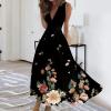 Wanvekey Floral Dress for Women Fashion Summer Dress Casual V Neck A Line Dress Sleeveless Swing Maxi Dresses 2024 view 2