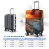 LZQPOEAS Travel Luggage Cover Suitcase Cover Suitcase Protector The Beach Sunset Luggage Washable Baggage Cover Elastic Anti-Scratch Suitcase Case Protector for Adult Personalized Suitcase view 2