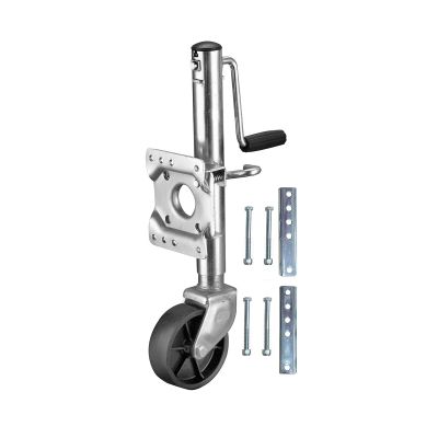 QICBYING Boat Trailer Jack - Heavy Duty Marine Swivel Trailer Jack, Swivel Trailer Support Wheel, Trailer Jack with 15cm Wheel, Capacity 540kg, Retractable 25cm, for Boat, Motorhome, Yacht, Caravan